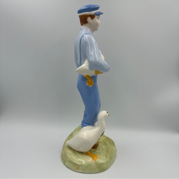 Vintage 1975 Duncan Ceramics Production Inc. Farm Boy With Geese - Picture 4 of 13